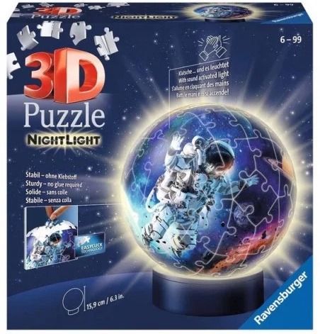 Puzzle 3D Ball illuminé Les astronautes - Ravensburger
